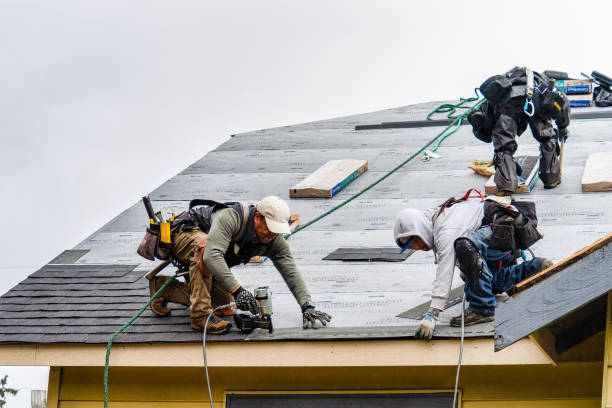 Professional Gutter Installation technician working in Republic, MO